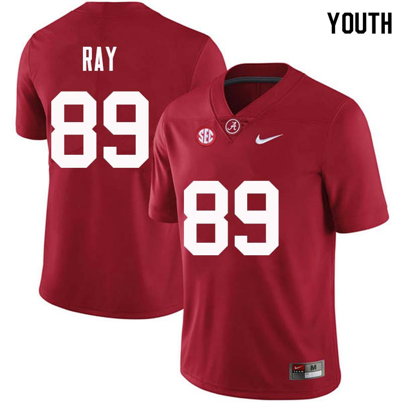 Alabama Crimson Tide Youth LaBryan Ray #89 Crimson NCAA Nike Authentic Stitched College Football Jersey JG16R50HV